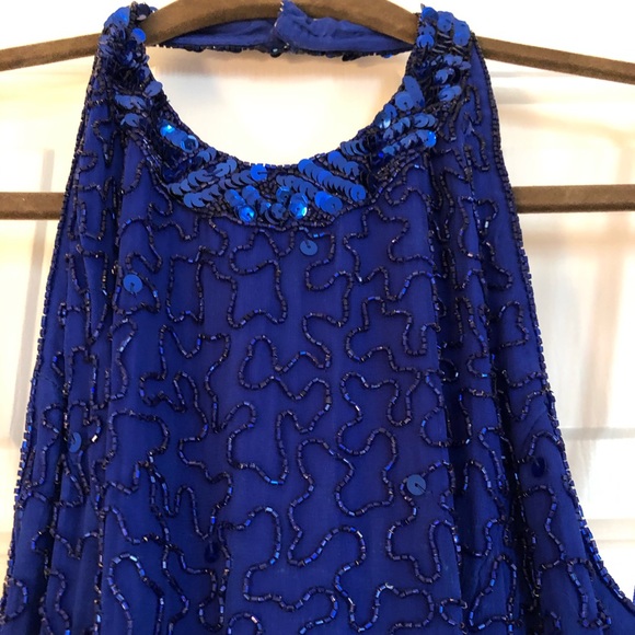 Floor length Gown with beading - Picture 1 of 4